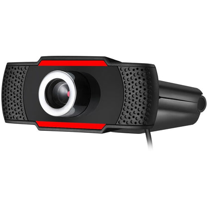 Adesso CyberTrack CyberTrack H3 Webcam - 1.3 Megapixel - 30 fps - Black, Red - USB 2.0 CYBERTRACKH3