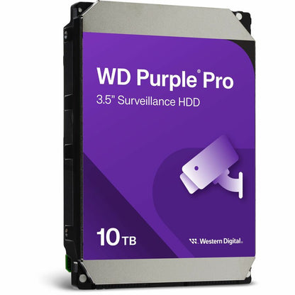 Western Digital Purple Pro WD101PURP 10 TB Hard Drive - 3.5" Internal - SATA (SATA/600) - Conventional Magnetic Recording (CMR) Method WD101PURP