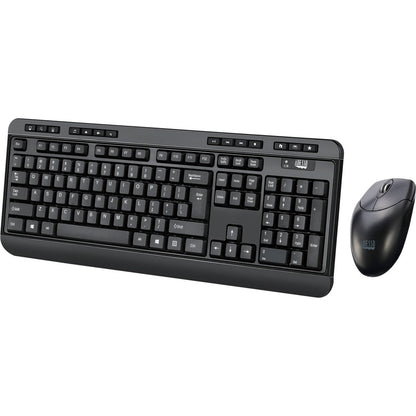 Adesso Antimicrobial Wireless Desktop Keyboard and Mouse WKB-1320CB