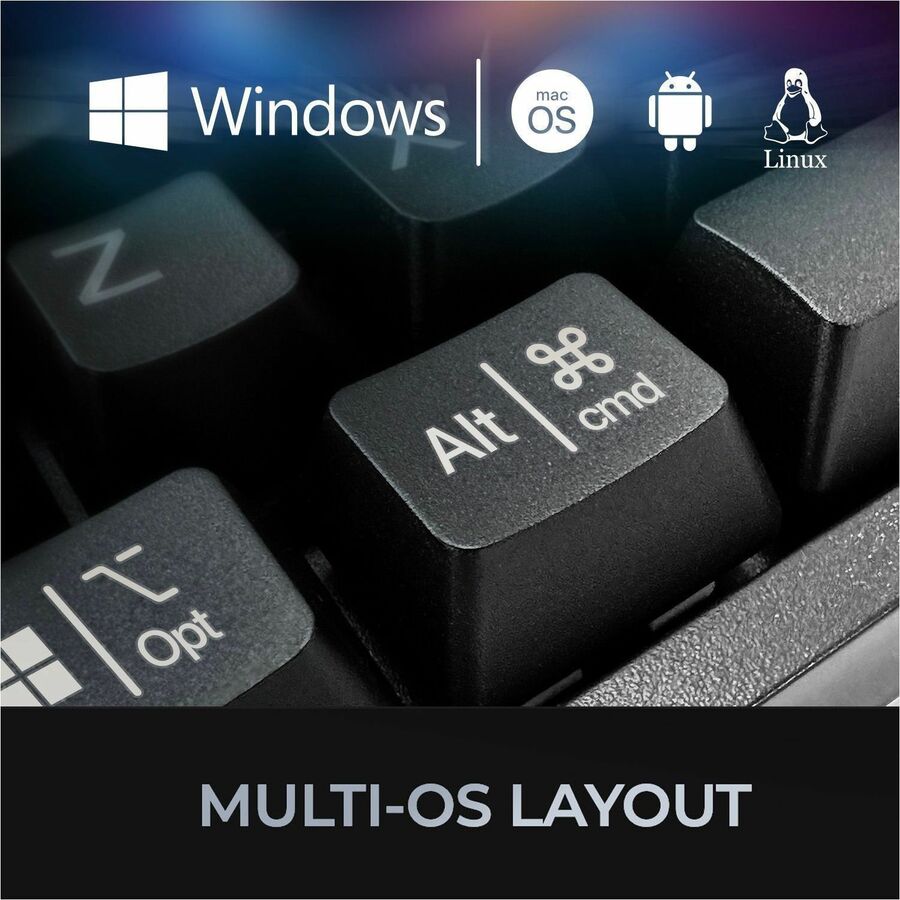 Adesso Multi-OS Mechanical Keyboard With CoPilot AI Hotkey AKB-670UB