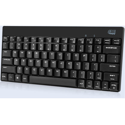 Adesso WKB-1100CB - Wireless Spill Resistant Mini Keyboard &amp; Mouse Combo WKB-1100CB