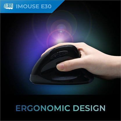 Adesso iMouse E30 - 2.4 GHz Wireless Vertical Programmable Mouse IMOUSE E30