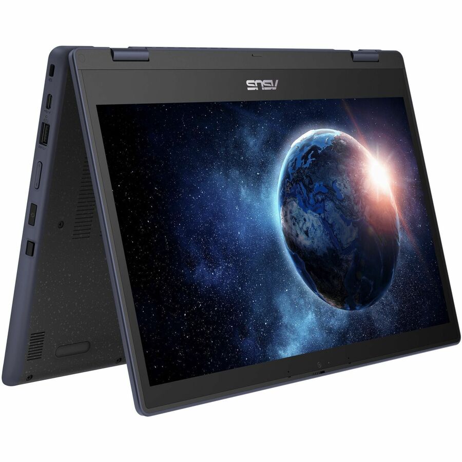 Asus BR1402F BR1402FGA-P31T-CA Ordinateur portable 2 en 1 convertible et robuste avec écran tactile de 14 pouces - Full HD - Intel Core i3 i3-N305 - 8 Go - SSD de 256 Go - Gris minéral BR1402FGA-P31T-CA