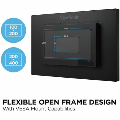 ViewSonic TD3207 - 1080p Touch Screen Monitor with 24/7 Operation, HDMI, DisplayPort, RS232 - 450 cd/m&#178; - 32" TD3207