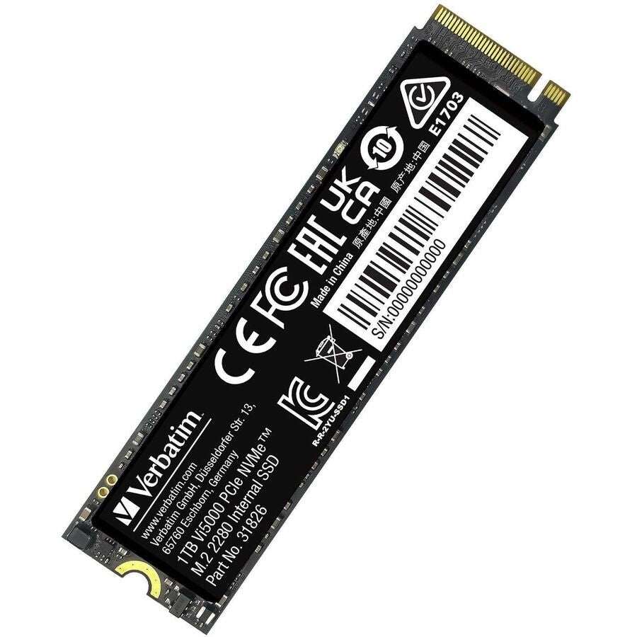 Disque SSD Verbatim Vi5000 1 Go - M.2 2280 interne - PCI Express NVMe (PCI Express NVMe 4.0) 31826