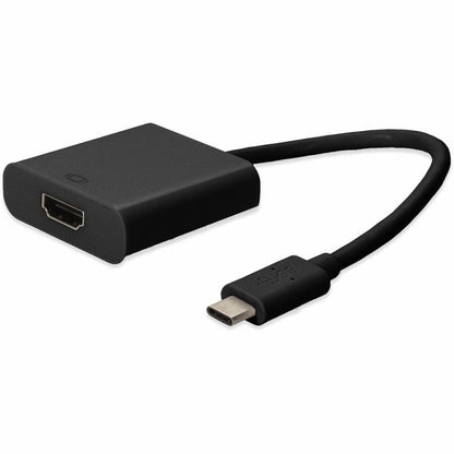 AddOn 20cm (8in) USB 3.1 Type (C) Male to HDMI Female Black Adapter Cable USBC2HDMI