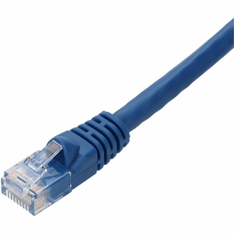 AddOn 7ft Blue CAT 6A PVC Ethernet Cable Snagless Bubble Boot RJ-45 M/M ADD-7FCAT6A-BE