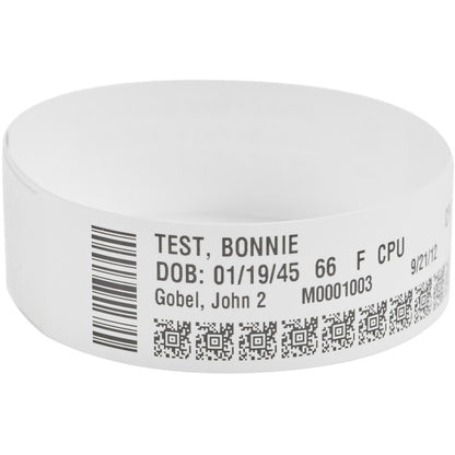 Bracelet Zebra en polypropylène 1 x 11 pouces Thermique direct Zebra Z-Band Direct HC100 10006995K