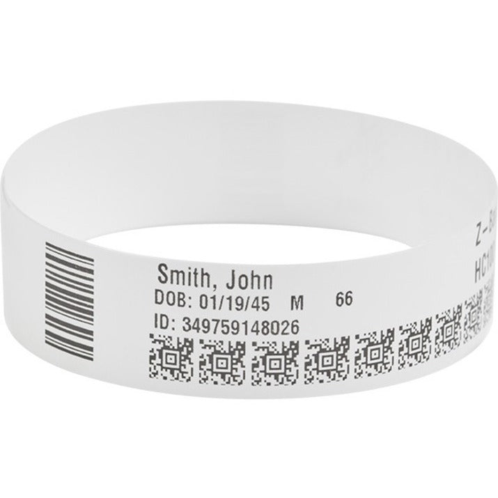 Bracelet Zebra en polypropylène 1 x 11 pouces Thermique direct Zebra Z-Band Direct HC100 10006995K