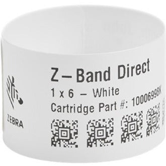 Bracelet Zebra en polypropylène 1 x 11 pouces Thermique direct Zebra Z-Band Direct HC100 10006995K