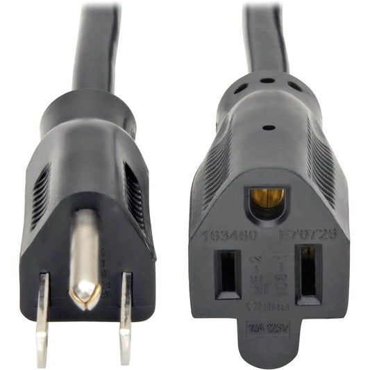 Tripp Lite 1ft Power Cord Extension Y Splitter Cable 5-15P to 5-15R 10A 18AWG 1' P022-001-2