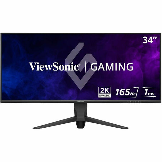 ViewSonic VX3418-2K 34" 21:9 1440p 1ms 165Hz Gaming Monitor with FreeSync Premium, Eye Care, HDMI, DisplayPort and USB VX3418-2K