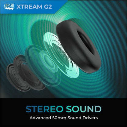 Adesso Stereo Gaming Headset with Microphone XTREAM G1