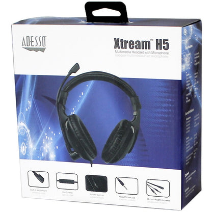 Adesso Xtream H5 - Multimedia Headset with Microphone XTREAM H5