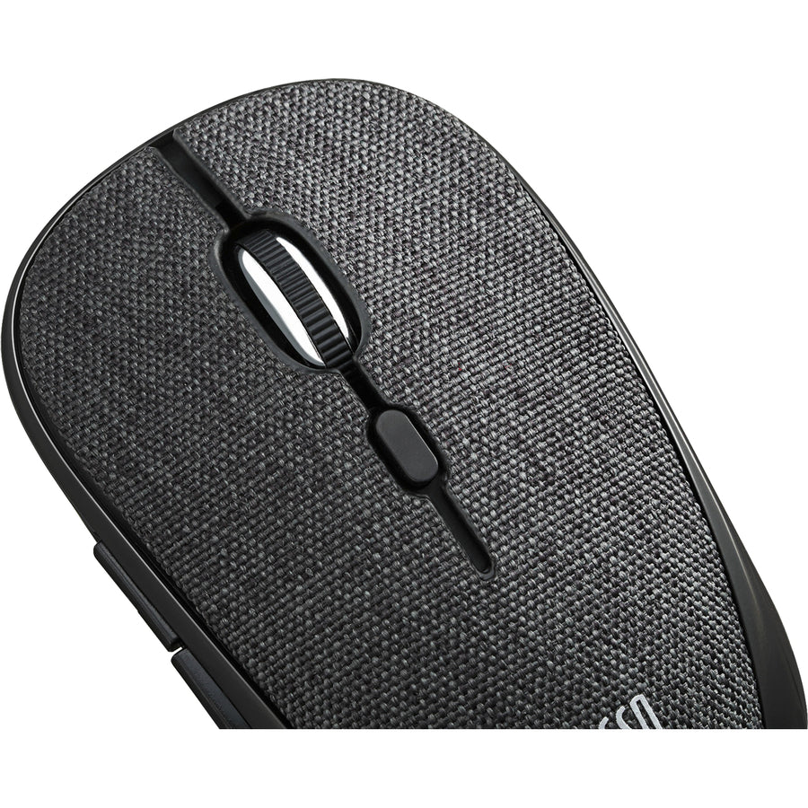 Adesso iMouse S80B - Wireless Fabric Optical Mini Mouse (Black) IMOUSE S80B