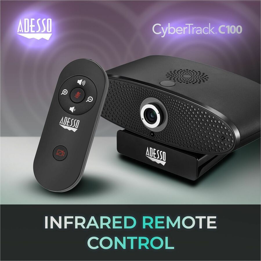 Adesso CyberTrack C100 Webcam - 8 Megapixel - 30 fps - USB 2.0 Cybertrack C100