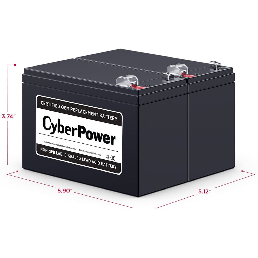 Cartouche de batterie de remplacement CyberPower RB1290X2 RB1290X2