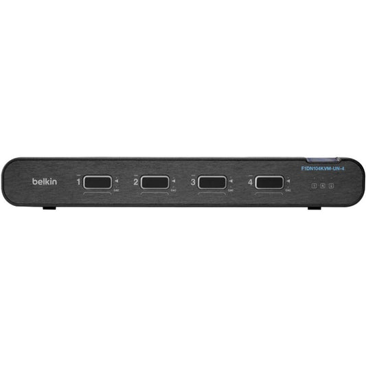 Belkin Universal 2nd Gen Secure KVM Switch, 4-Port Single Head w/ CAC F1DN104KVM-UN-4