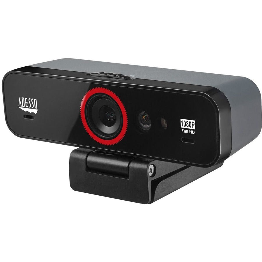 Adesso CyberTrack F1 Webcam - 2.1 Megapixel - 30 fps - USB 2.0 - 1 Each CyberTrack F1