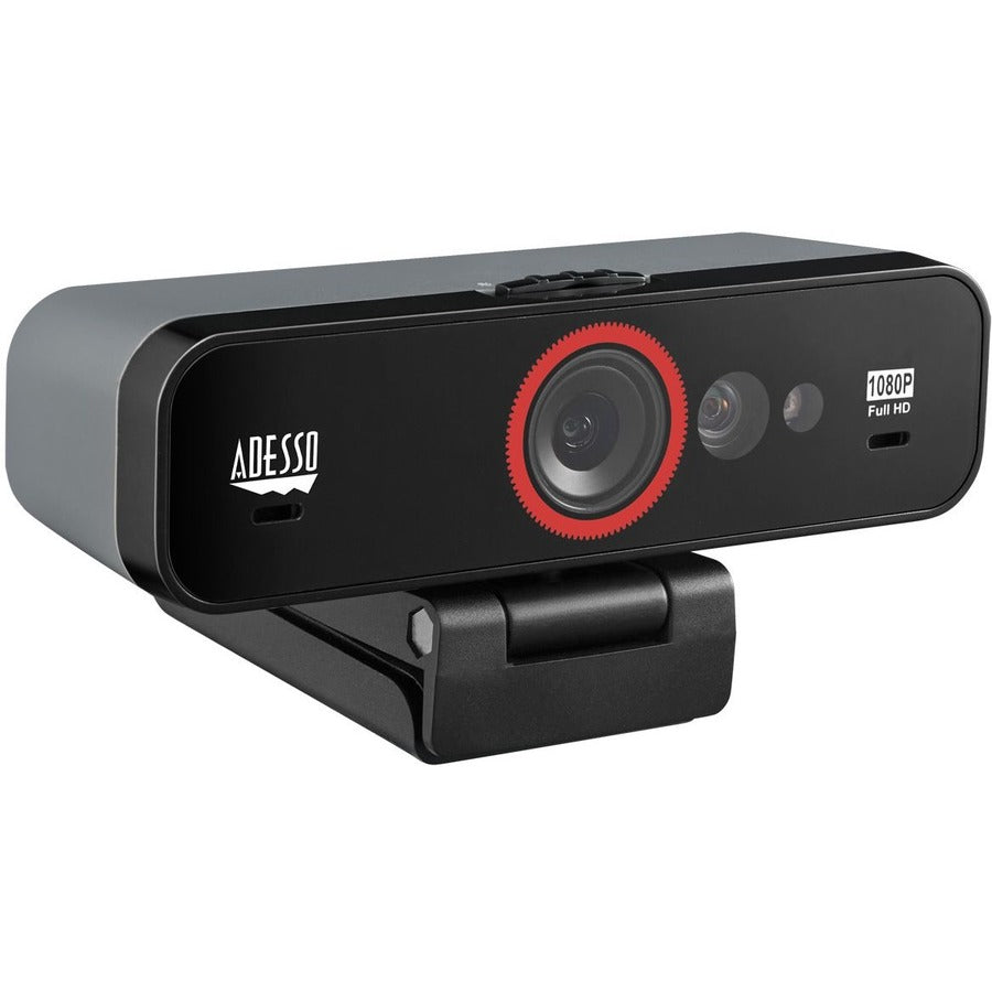 Adesso CyberTrack F1 Webcam - 2.1 Megapixel - 30 fps - USB 2.0 - 1 Each CyberTrack F1