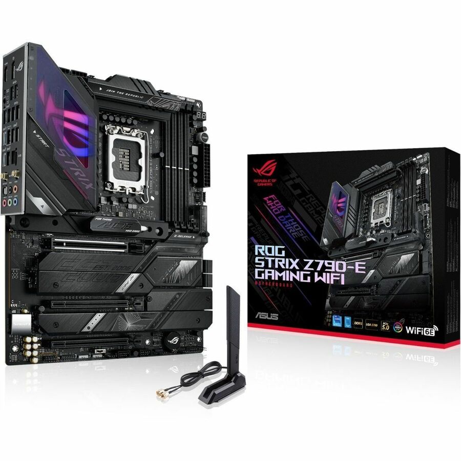 Asus ROG Strix STRIX Z790-E Gaming WIFI Gaming Desktop Motherboard - Intel Z790 Chipset - Socket LGA-1700 - ATX ROGSTRIXZ790EGAMINGW