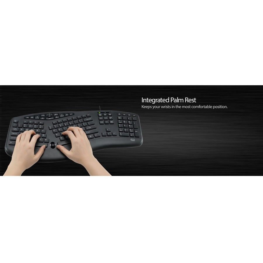 Adesso TruForm Ergonomic Desktop Keyboard AKB-160UB