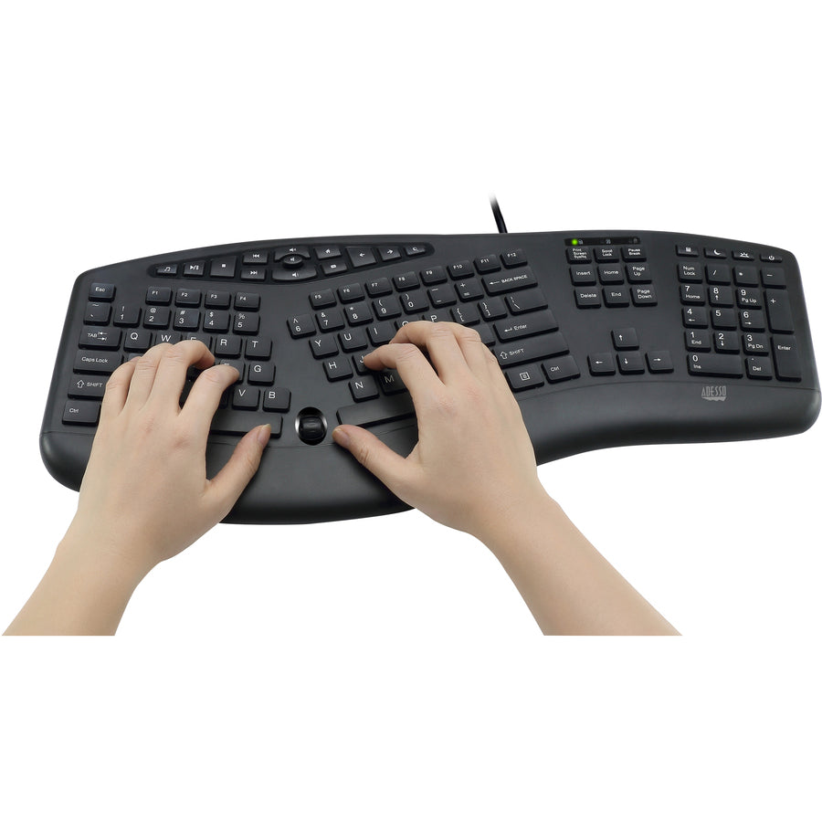 Adesso TruForm Ergonomic Desktop Keyboard AKB-160UB