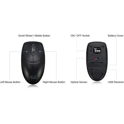 Adesso Antimicrobial Wireless Desktop Mouse IMOUSE M60