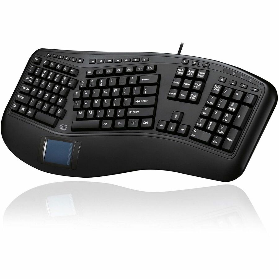 Adesso Tru-Form Ergonomic Touchpad Keyboard AKB-450UB