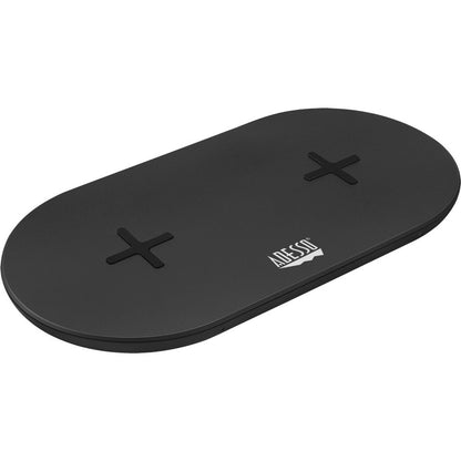 Adesso 15W Max Qi-Certified Dual 2-Coil Wireless Fast Charging Pad AUH-1040