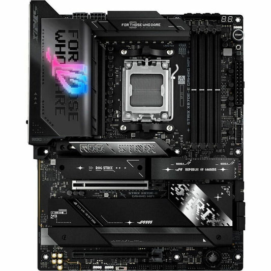 Asus ROG Strix X870E-E GAMING WIFI Gaming Desktop Motherboard - AMD X870E Chipset - Socket AM5 - ATX ROGSTRIXX870EEGAMINGWIFI