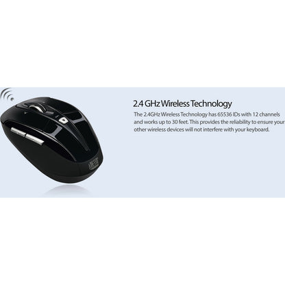 Adesso iMouse S60B - 2.4 GHz Wireless Programmable Nano Mouse IMOUSES60B