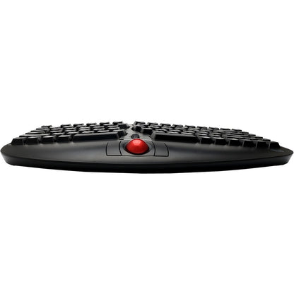 Adesso Tru-Form Media 3150 - 2.4 GHz Wireless Ergo Trackball Keyboard WKB-3150UB