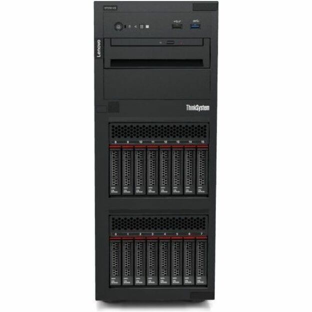 Lenovo ThinkSystem ST250 V3 7DCEA020NA Tower Server - 1 x Intel Xeon E-2456 3.30 GHz - 16 GB RAM - 12Gb/s SAS Controller 7DCEA020NA