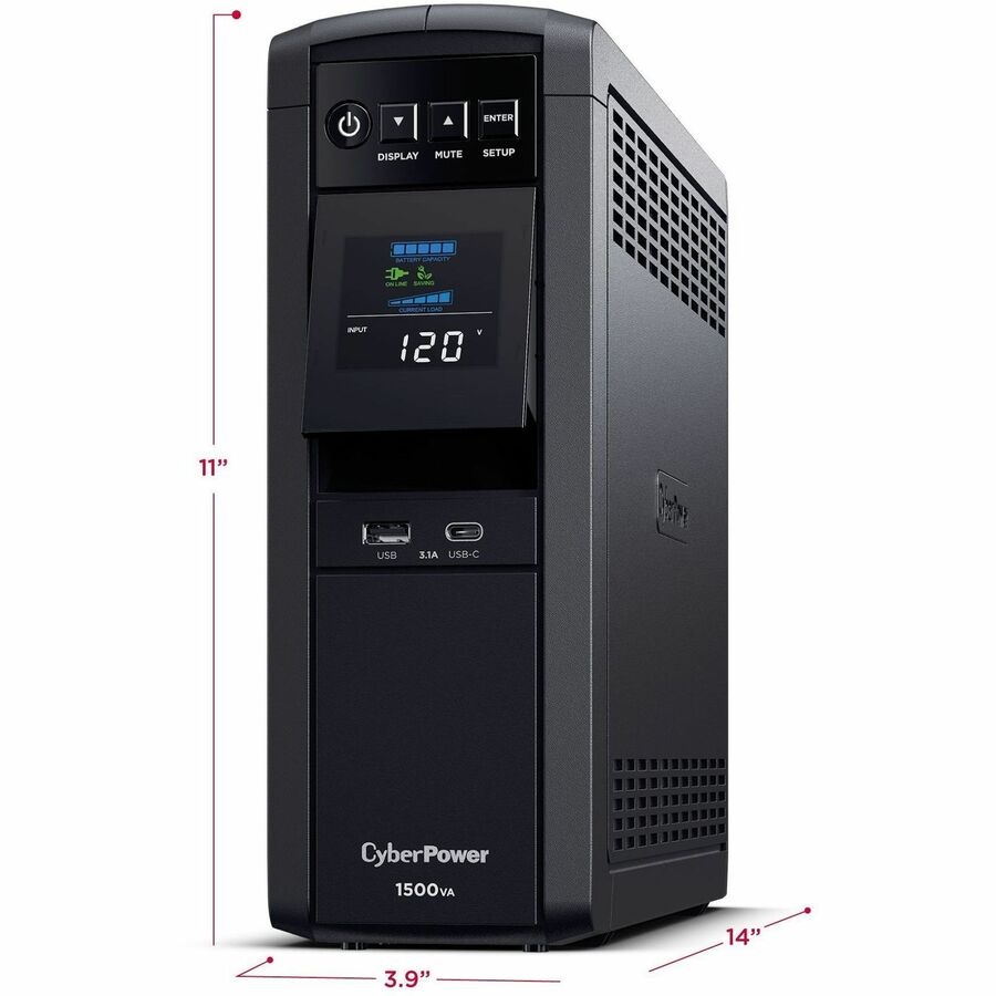 CyberPower CyberPower CP1500PFCLCDTAA TAA Compliant UPS System CP1500PFCLCDTAA