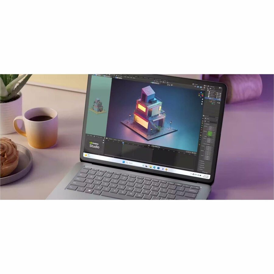 Microsoft Surface Laptop Studio 2 14,4" Écran tactile convertible (curseur flottant) Ordinateur portable 2 en 1 - Intel Core i7 13e génération i7-13700H - Plateforme Intel Evo - 16 Go - SSD 512 Go - Clavier anglais, français - Platinum ZRG-00001