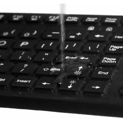 Adesso Antimicrobial Waterproof Touchpad Keyboard AKB-270UB