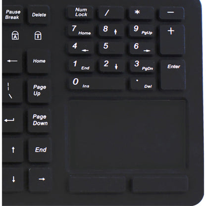 Adesso Antimicrobial Waterproof Touchpad Keyboard AKB-270UB