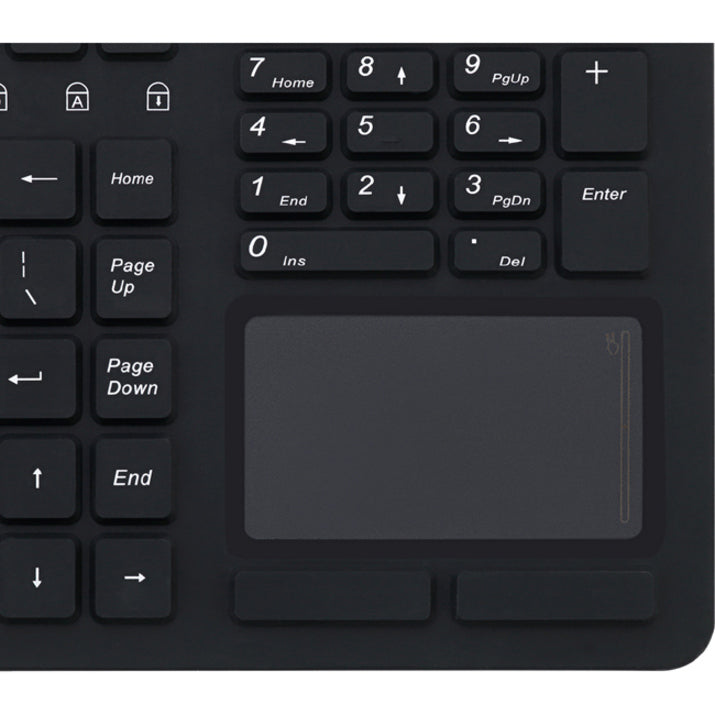 Adesso Antimicrobial Waterproof Touchpad Keyboard AKB-270UB