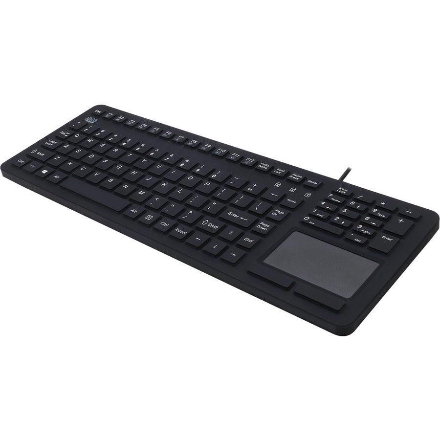 Adesso Antimicrobial Waterproof Touchpad Keyboard AKB-270UB