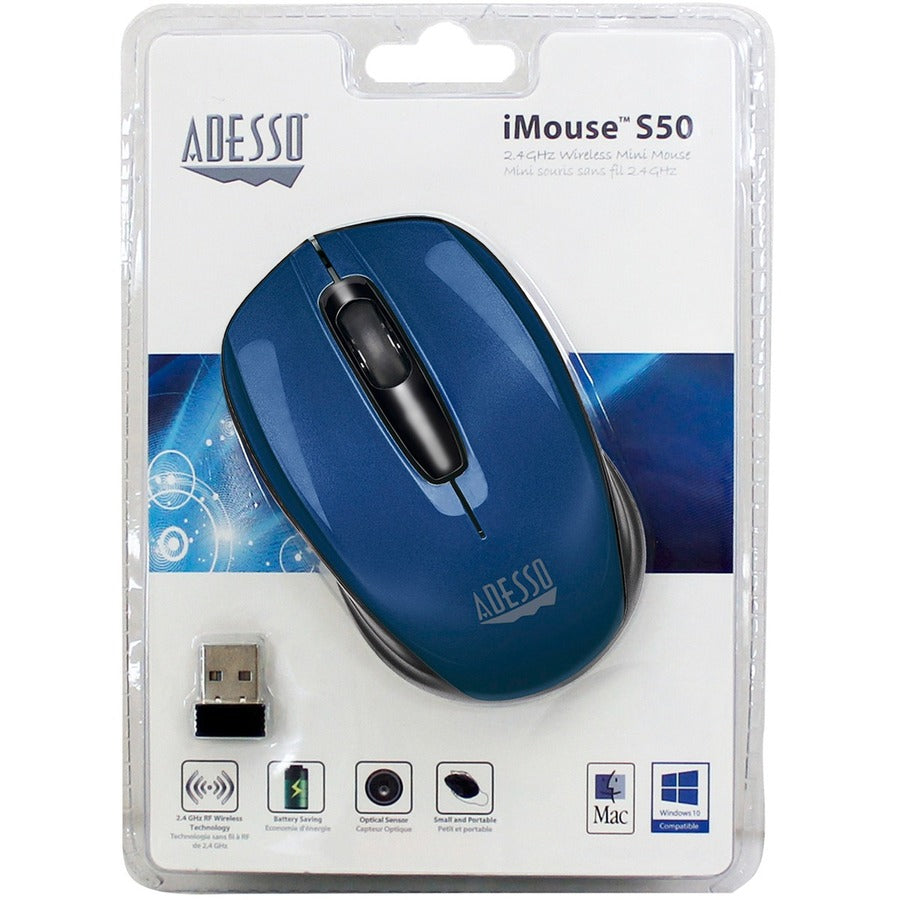 Adesso iMouse S50L - 2.4GHz Wireless Mini Mouse iMousES50L