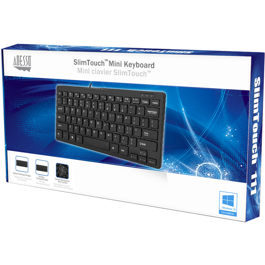 Adesso SlimTouch Mini Keyboard AKB-111UB