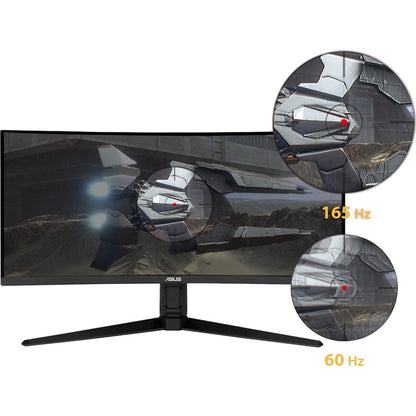 TUF VG34VQL1B 34" Class WQHD Curved Screen Gaming LCD Monitor - 21:9 - Black VG34VQL1B