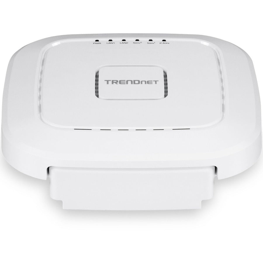 TRENDnet AC2200 Tri-Band PoE+ Indoor Wireless Access Point, 867Mbps WiFi AC + 400Mbps WiFi N Bands, Wave 2 MUMIMO, Client bridge, WDS, AP, WDS Bridge, WDS Station, Repeater Modes, White, TEW-826DAP TEW-826DAP