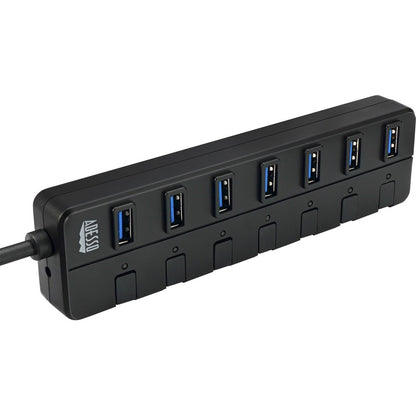 Hub USB 3.0 Adesso à 7 ports avec adaptateur secteur 5 V 2 A AUH-3070P