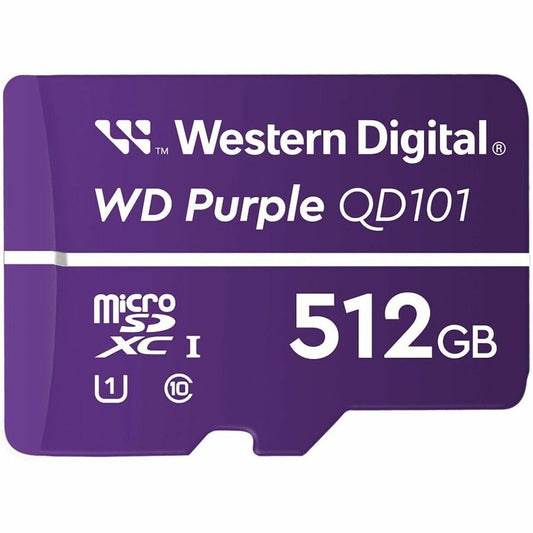 WD Purple 512 GB Class 10/UHS-I (U1) microSDXC WDD512G1P0C-85AEL0