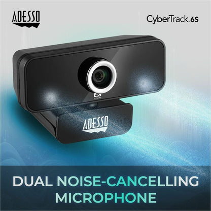 Adesso CyberTrack 6S Webcam - 8 Megapixel - 30 fps - USB 2.0 - TAA Compliant CYBERTRACK 6S