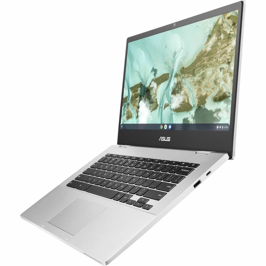 Asus Chromebook CX1 CX1400 CX1400CKA-DS01-CB Chromebook 14" - Intel Celeron N4500 - 4 Go - Mémoire Flash 64 Go - Argent Transparent CX1400CKA-DS01-CB