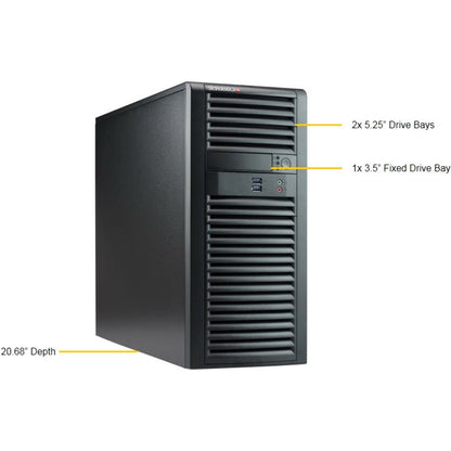 Supermicro SuperWorkstation 7039A-i Barebone System - Mid-tower - Socket P LGA-3647 - 2 x Processor Support SYS-7039A-I