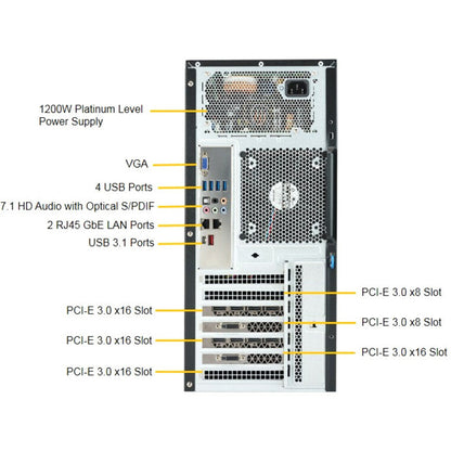 Supermicro SuperWorkstation 7039A-i Barebone System - Mid-tower - Socket P LGA-3647 - 2 x Processor Support SYS-7039A-I